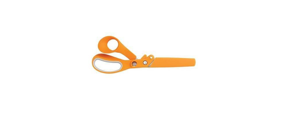 slide 2 of 3, Fiskars 8" Razor Edge Sewing Scissors Orange, 1 ct