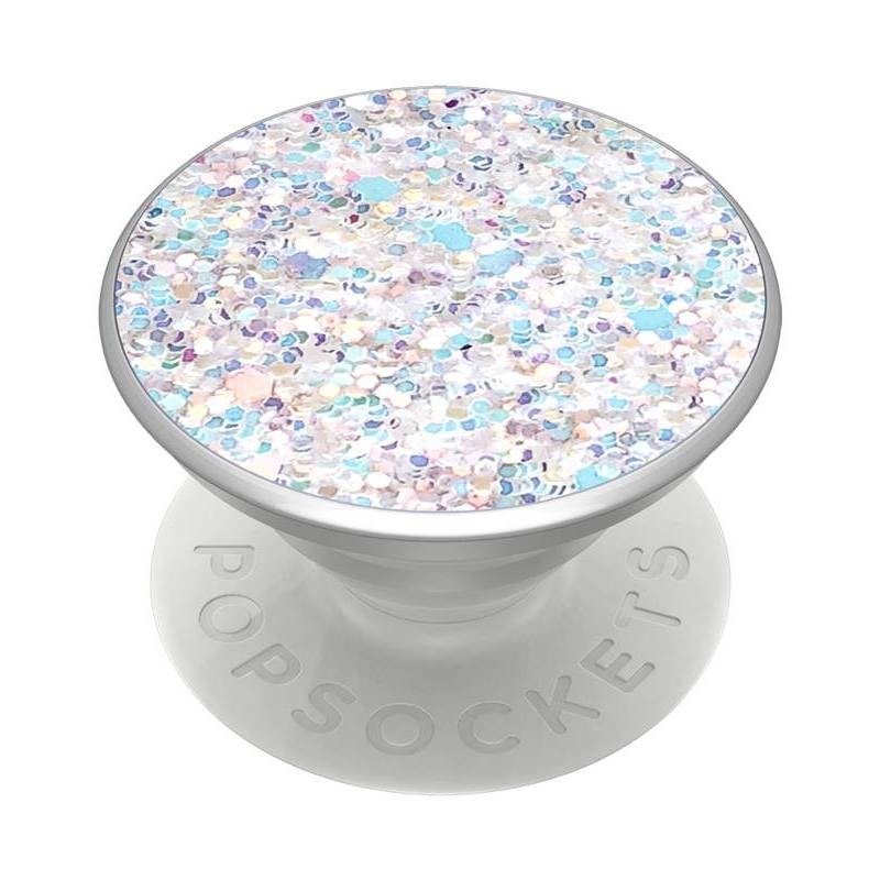 slide 1 of 3, PopSockets PopGrip Sparkle Cell Phone Grip & Stand - Snow White, 1 ct