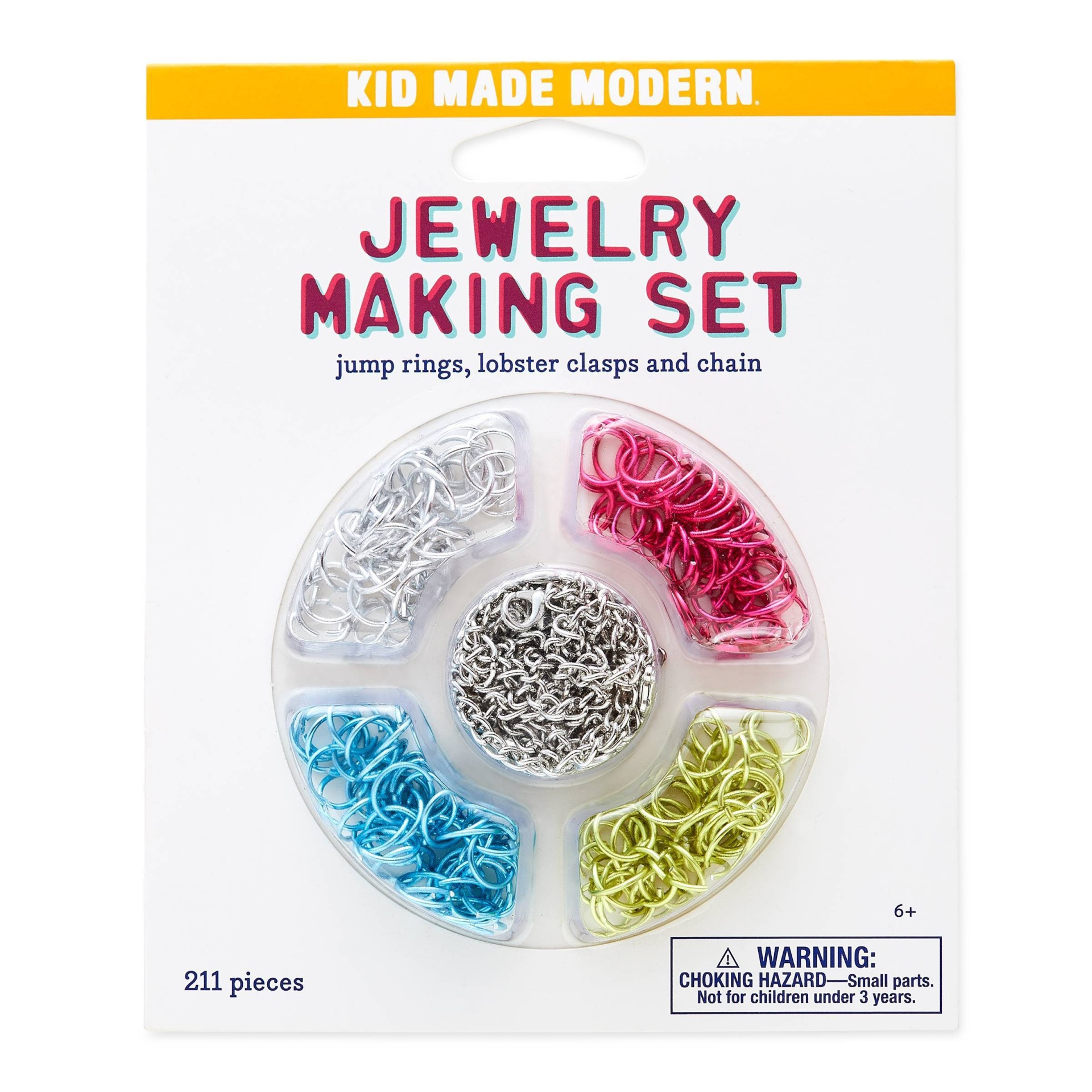 slide 1 of 4, Kid Made Modern Jewelry Making Set, 211 ct