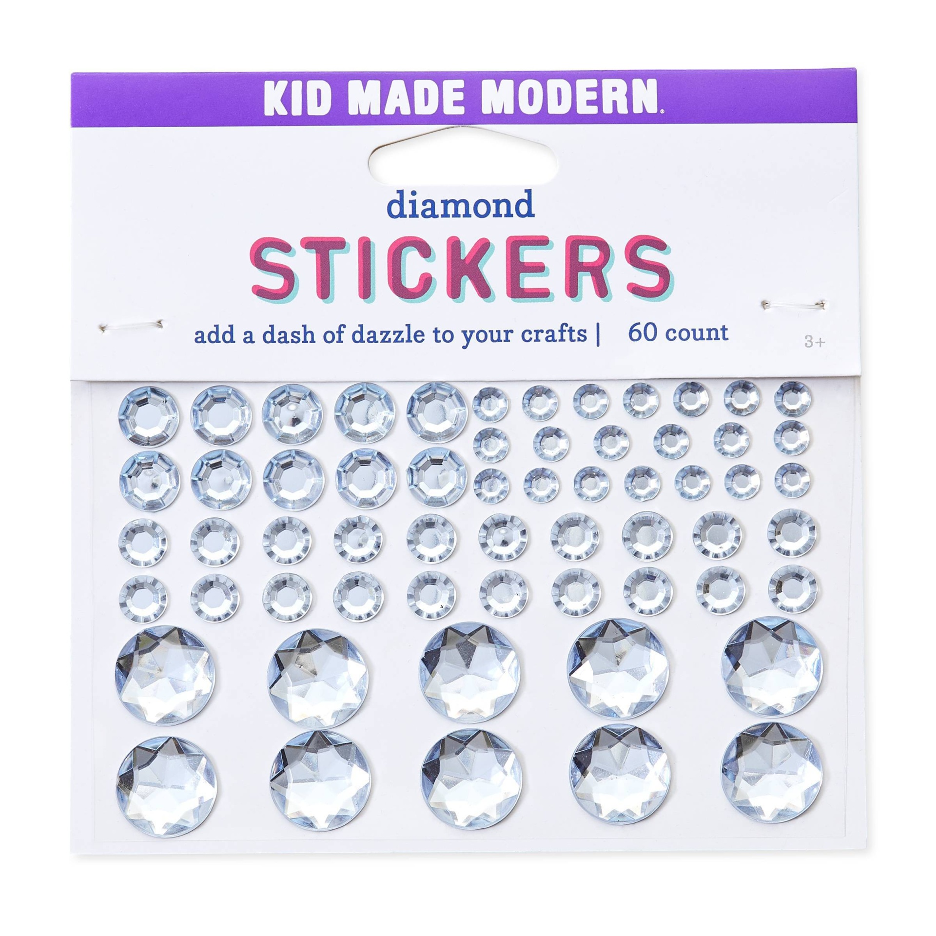 slide 1 of 4, Kid Made Modern Diamond Stickers, 60 ct