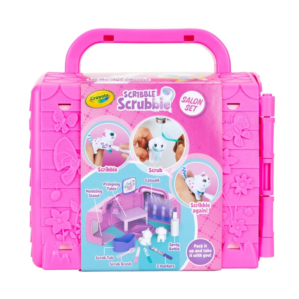 slide 4 of 5, Crayola Scribble Scrubbie Salon Set, 8 ct