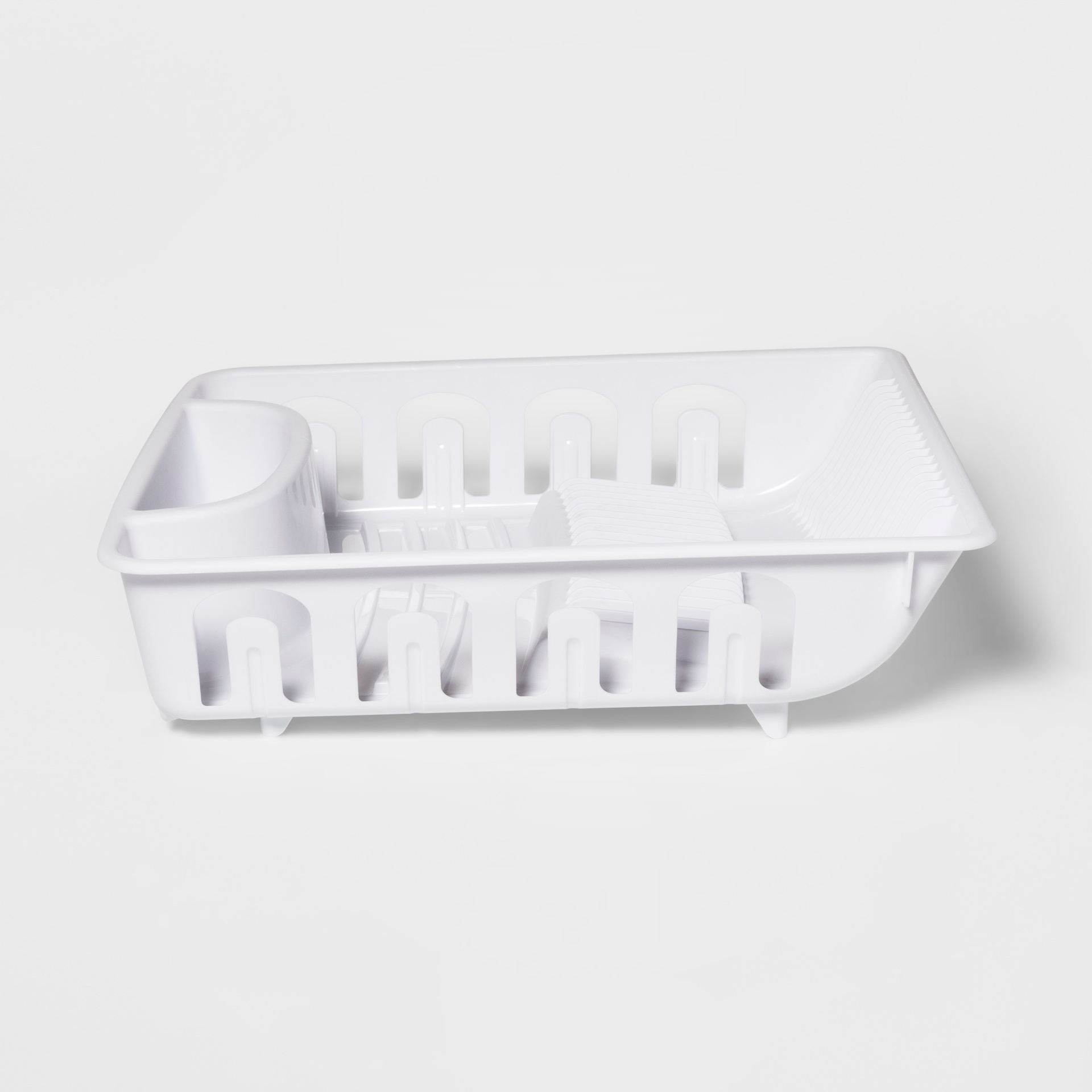 slide 1 of 2, Plastic Dish Drainer White - Room Essentials, 1 ct