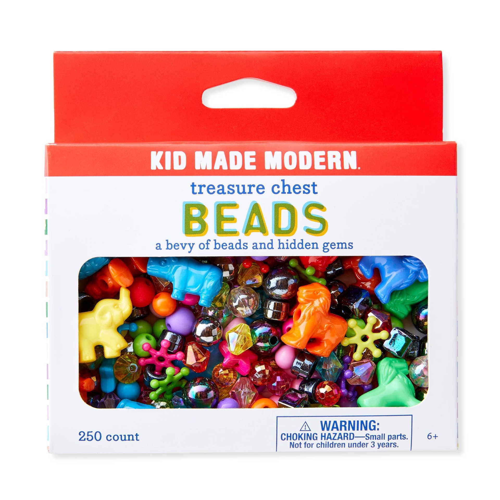 slide 1 of 4, Kid Made Modern Treasure Chest Beads, 250 ct