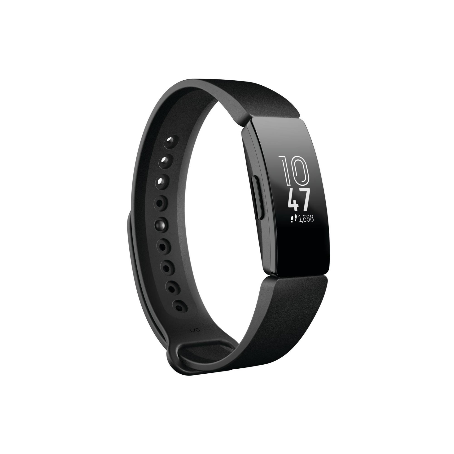 slide 1 of 6, Fitbit Inspire Activity Tracker with Small & Large Band - Black, 1 ct