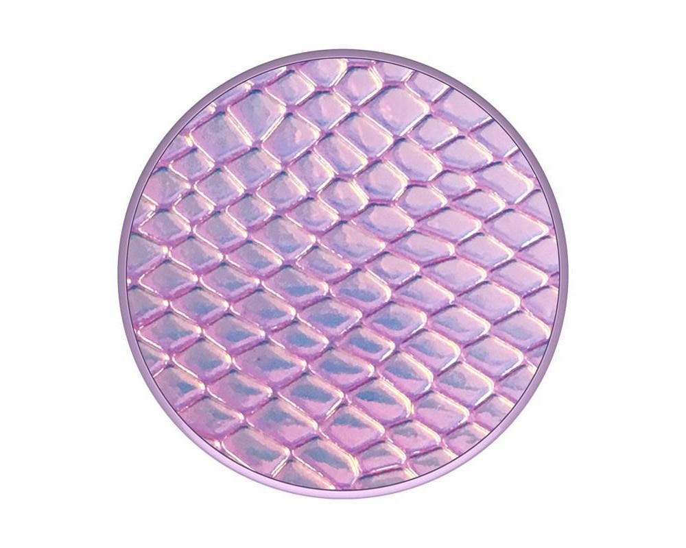 slide 2 of 3, PopSockets PopGrip Cell Phone Grip & Stand - Iridescent Snakeskin Golden Pink, 1 ct