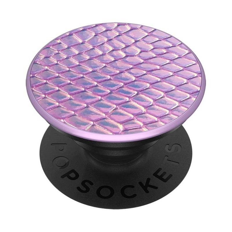 slide 1 of 3, PopSockets PopGrip Cell Phone Grip & Stand - Iridescent Snakeskin Golden Pink, 1 ct