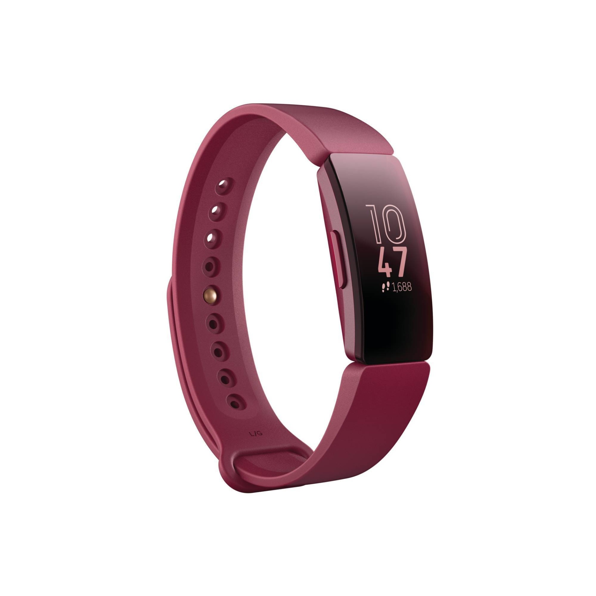 slide 1 of 6, Fitbit Inspire Activity Tracker with Small & Large Band - Sangria, 1 ct