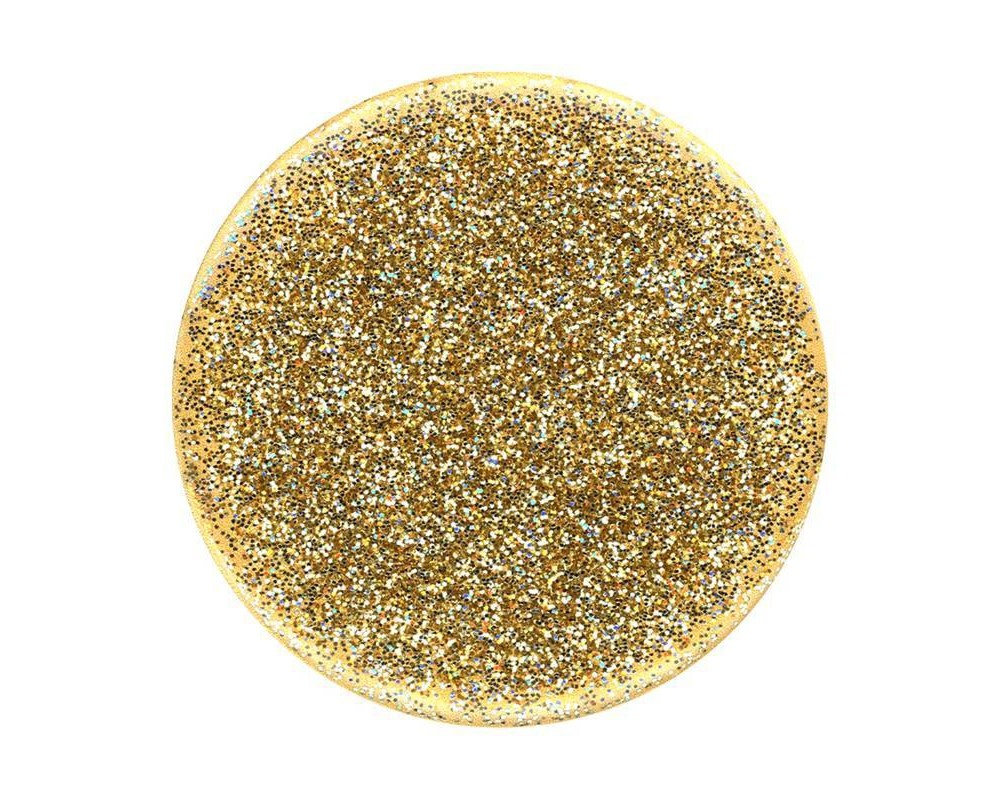 slide 2 of 3, PopSockets Glitter Popgrip Cell Phone Grip & Stand - Gold, 1 ct