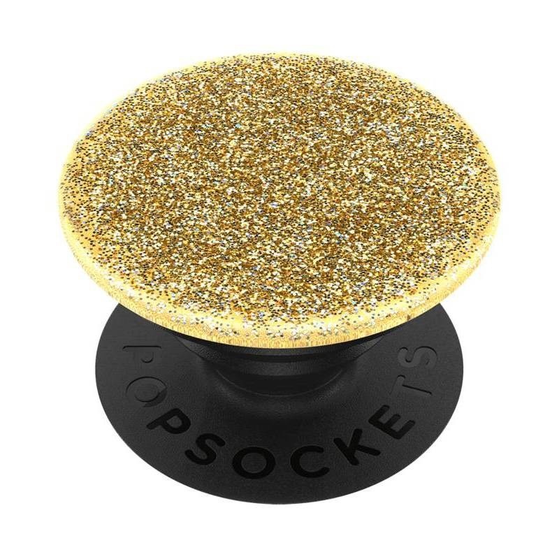 slide 1 of 3, PopSockets Glitter Popgrip Cell Phone Grip & Stand - Gold, 1 ct