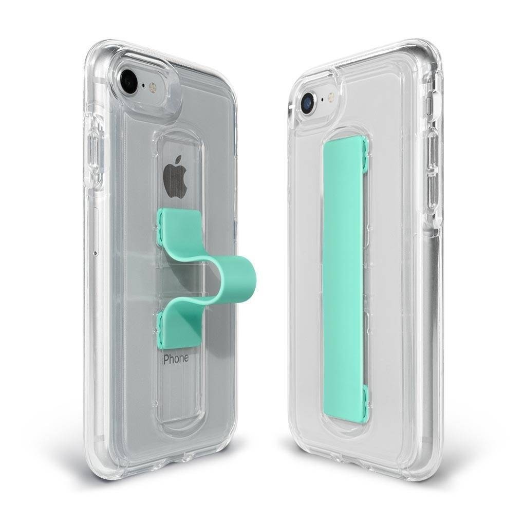 slide 1 of 4, Bodyguardz Apple iPhone 8/7/6s/6 Slidevue Case - Clear/Mint, 1 ct