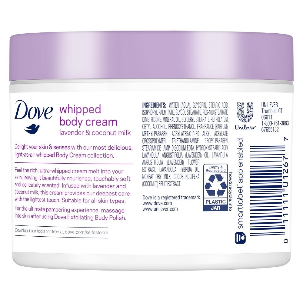 slide 2 of 2, Dove Beauty Whip Lavender & Coconut Hand and Body Lotion, 10 oz