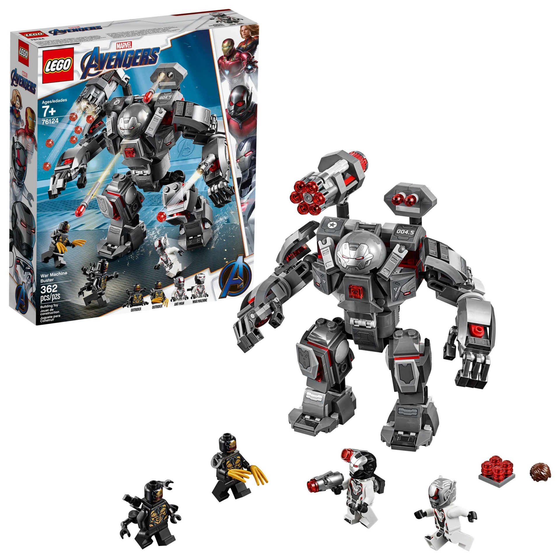 slide 1 of 7, LEGO Marvel AvenGers War Machine Buster, 1 ct