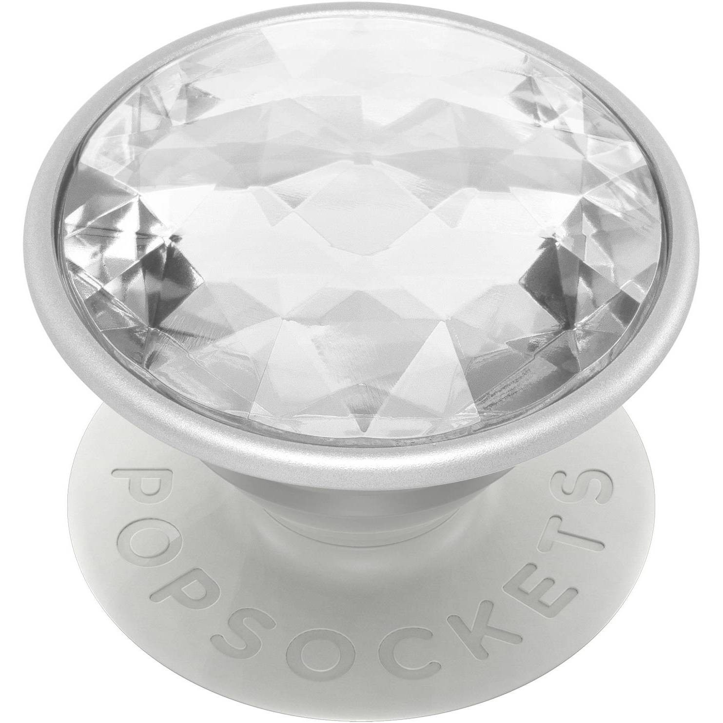 slide 1 of 3, PopSockets Disco Crystal PopGrip Cell Phone Grip & Stand - Silver, 1 ct