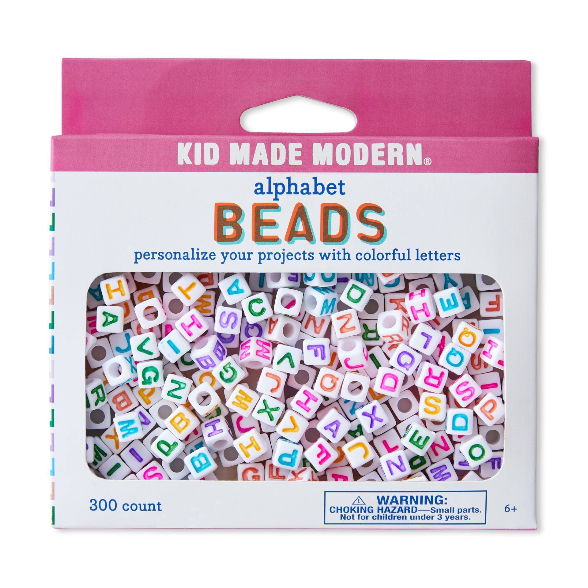 slide 1 of 4, Kid Made Modern Alphabet Beads, 300 ct