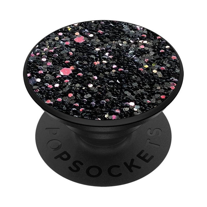 slide 1 of 3, PopSockets Sparkle PopGrip Cell Phone Grip & Stand - Black, 1 ct