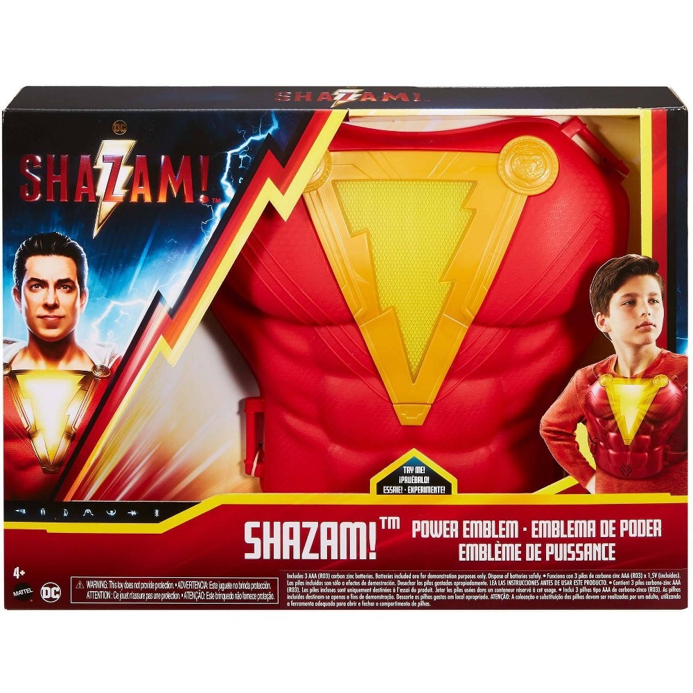 slide 5 of 7, DC Comics Shazam! Power Emblem Chest Plate, 1 ct