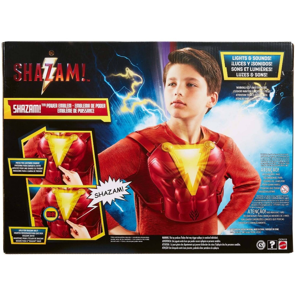 slide 7 of 7, DC Comics Shazam! Power Emblem Chest Plate, 1 ct