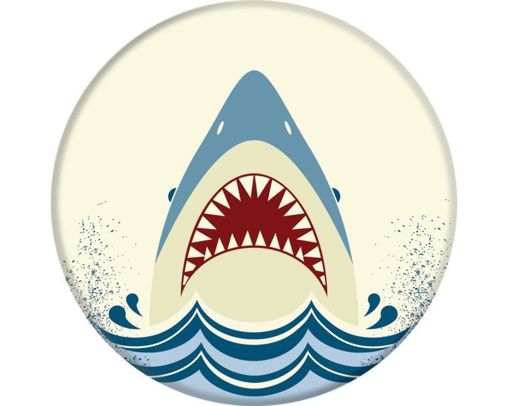 slide 3 of 3, PopSockets PopGrip Cell Phone Grip & Stand - Shark Jump, 1 ct