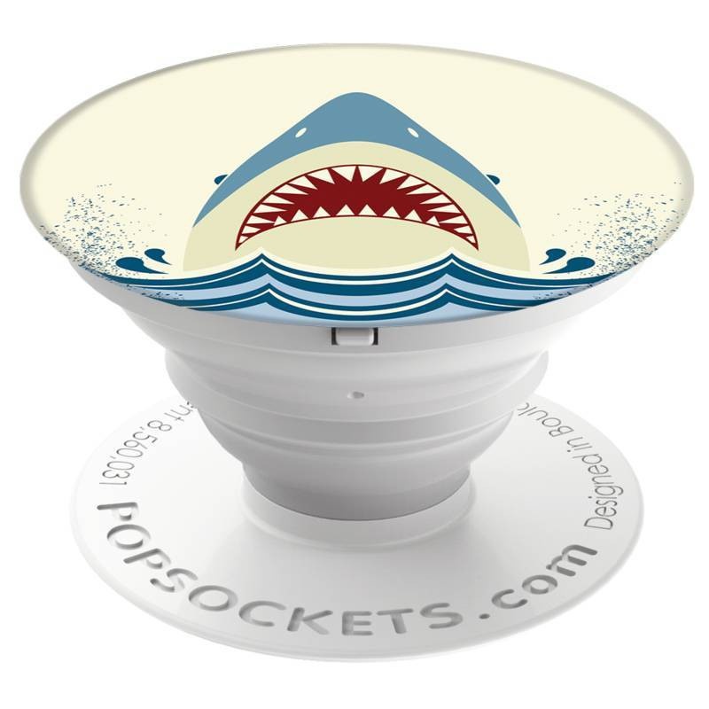 slide 1 of 3, PopSockets PopGrip Cell Phone Grip & Stand - Shark Jump, 1 ct