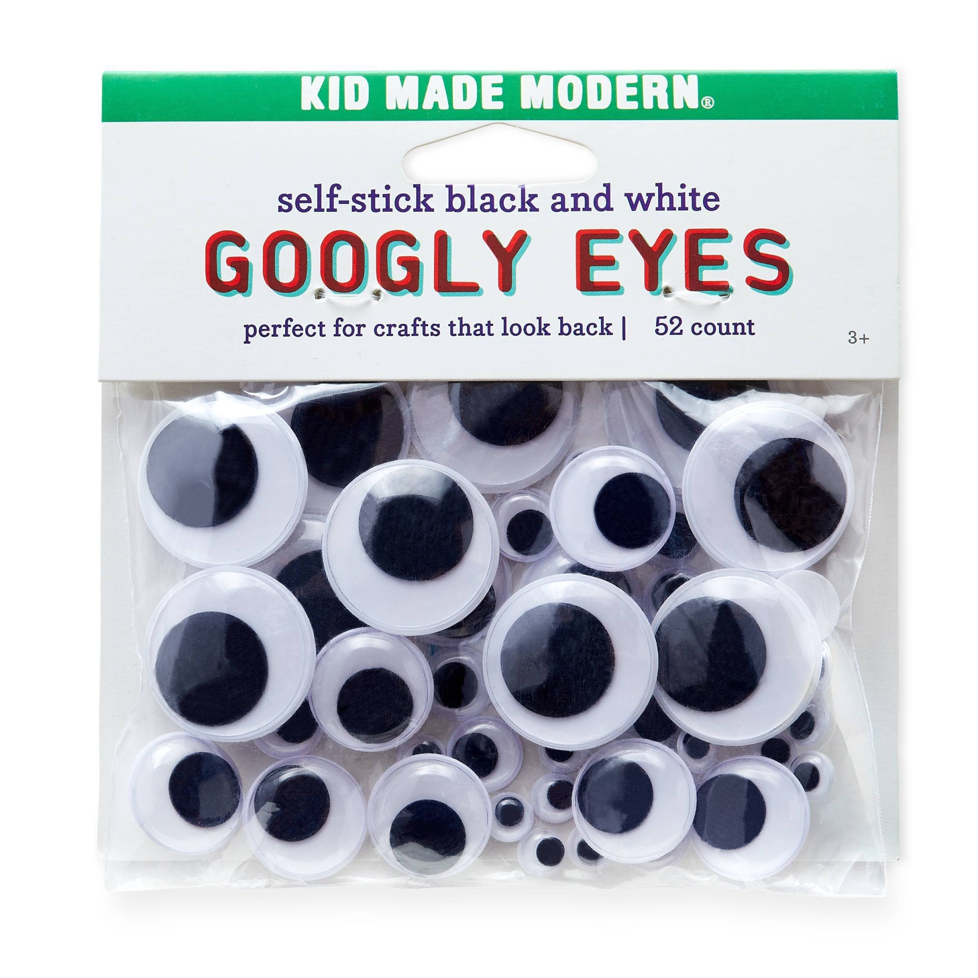 slide 1 of 4, Kid Made Modern Self-Stick Googly Eyes, 52 ct