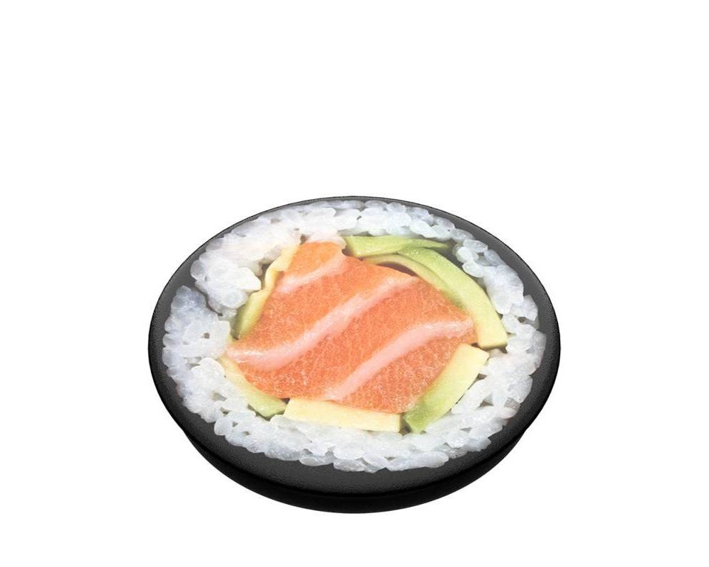 slide 2 of 3, PopSockets PopGrip Cell Phone Grip & Stand - Salmon Roll, 1 ct