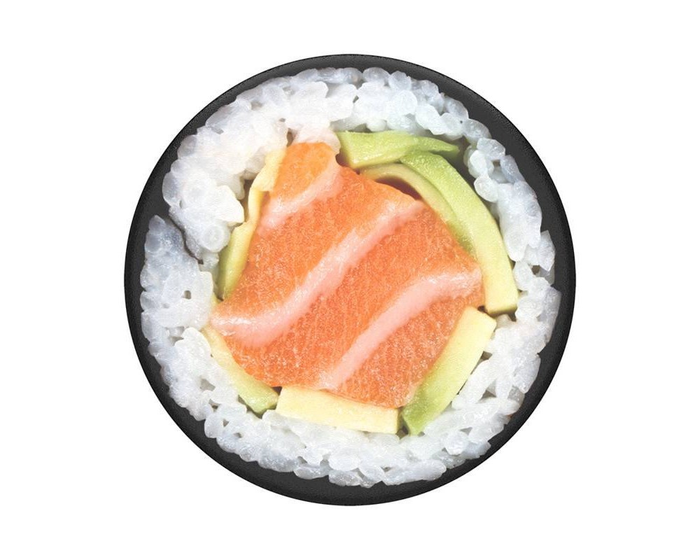 slide 3 of 3, PopSockets PopGrip Cell Phone Grip & Stand - Salmon Roll, 1 ct