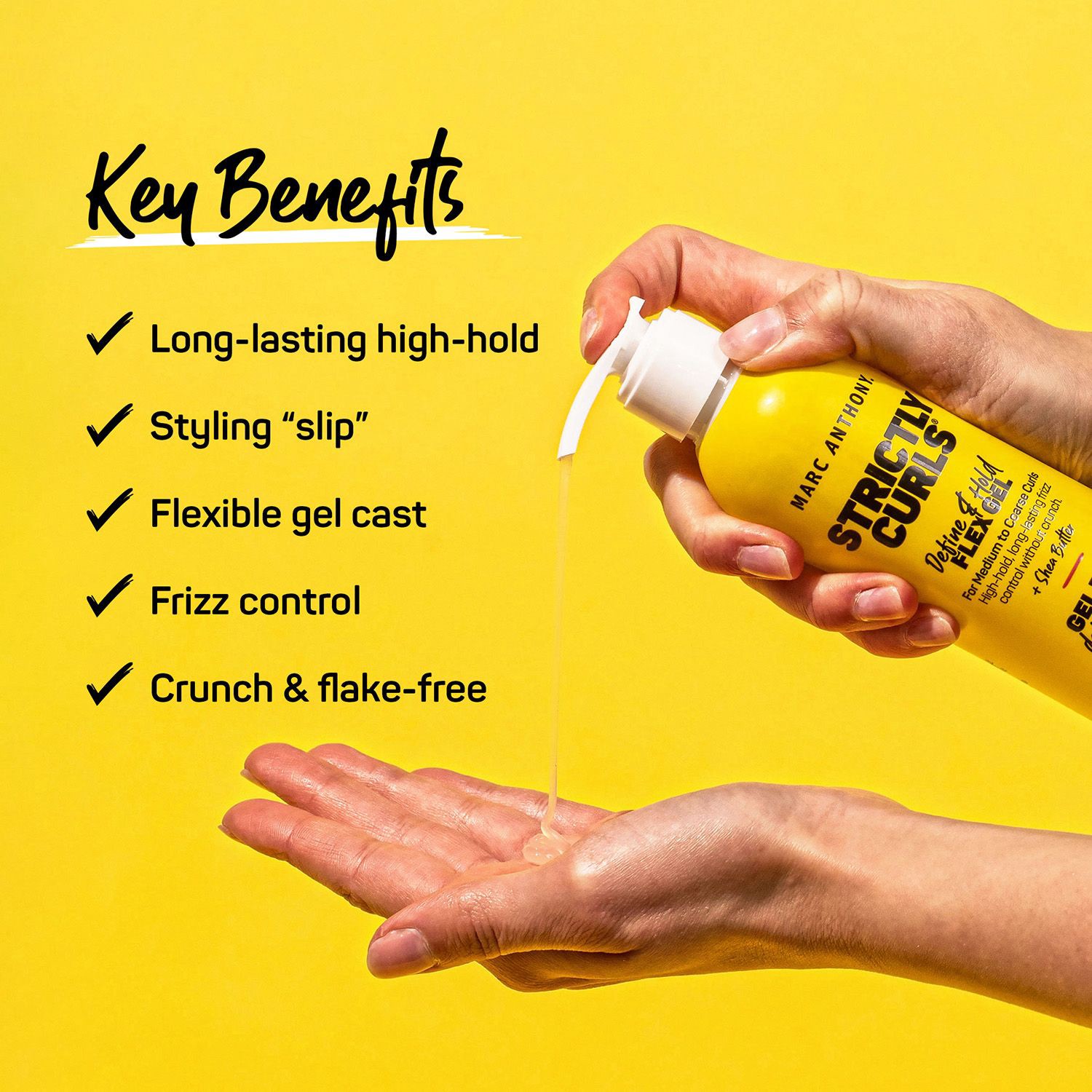 slide 2 of 4, Marc Anthony Strictly Curls Define & Hold Flex Gel 8 oz, 8 oz