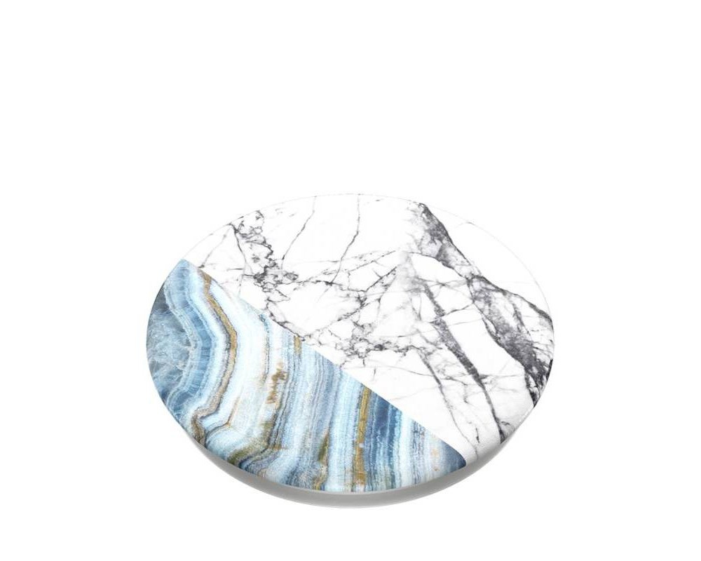 slide 2 of 3, PopSockets Marble PopGrip Cell Phone Grip & Stand - Aegean, 1 ct