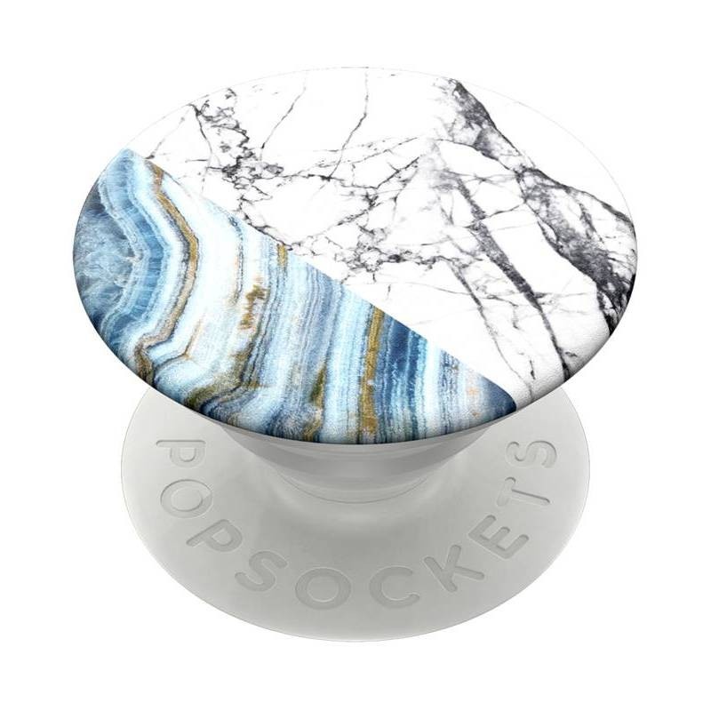 slide 1 of 3, PopSockets Marble PopGrip Cell Phone Grip & Stand - Aegean, 1 ct