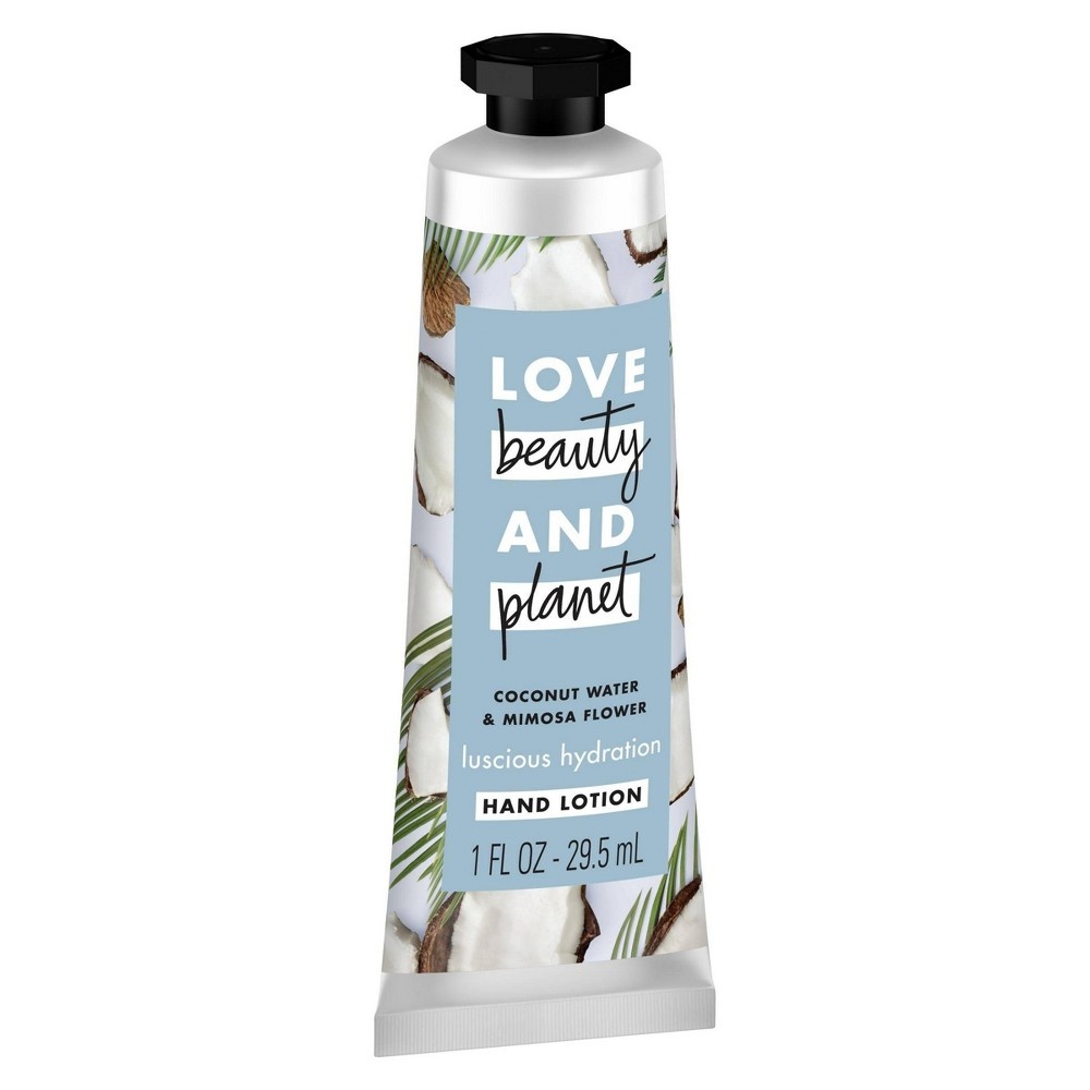 slide 6 of 10, Love Beauty And Planet Coconut Water & Mimosa Flower Hand Lotion, 1 fl oz