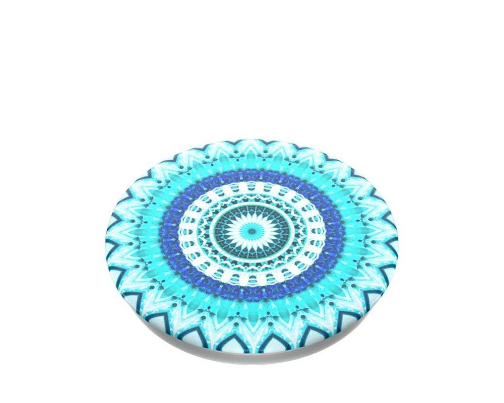 slide 2 of 3, PopSockets PopGrip Cell Phone Grip & Stand - Blue Floral Mandala, 1 ct