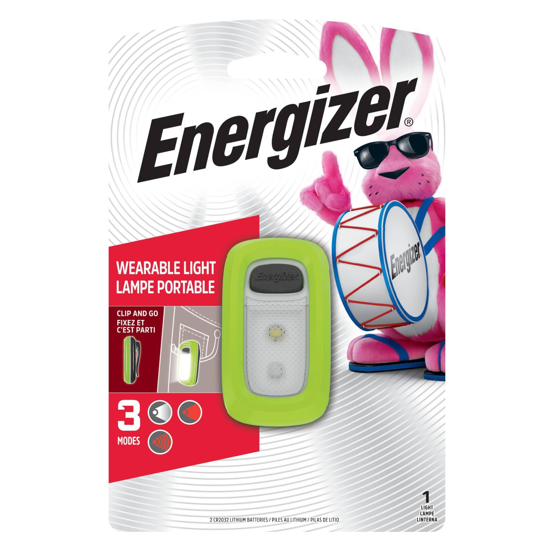 slide 1 of 4, Energizer Wearable LED FlashLight Green, 1 ct