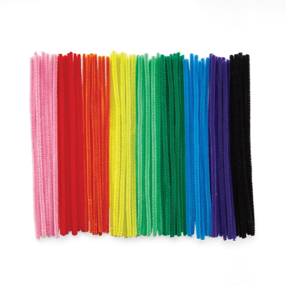 slide 5 of 5, Kid Made Modern Rainbow Fuzzy Sticks, 75 ct