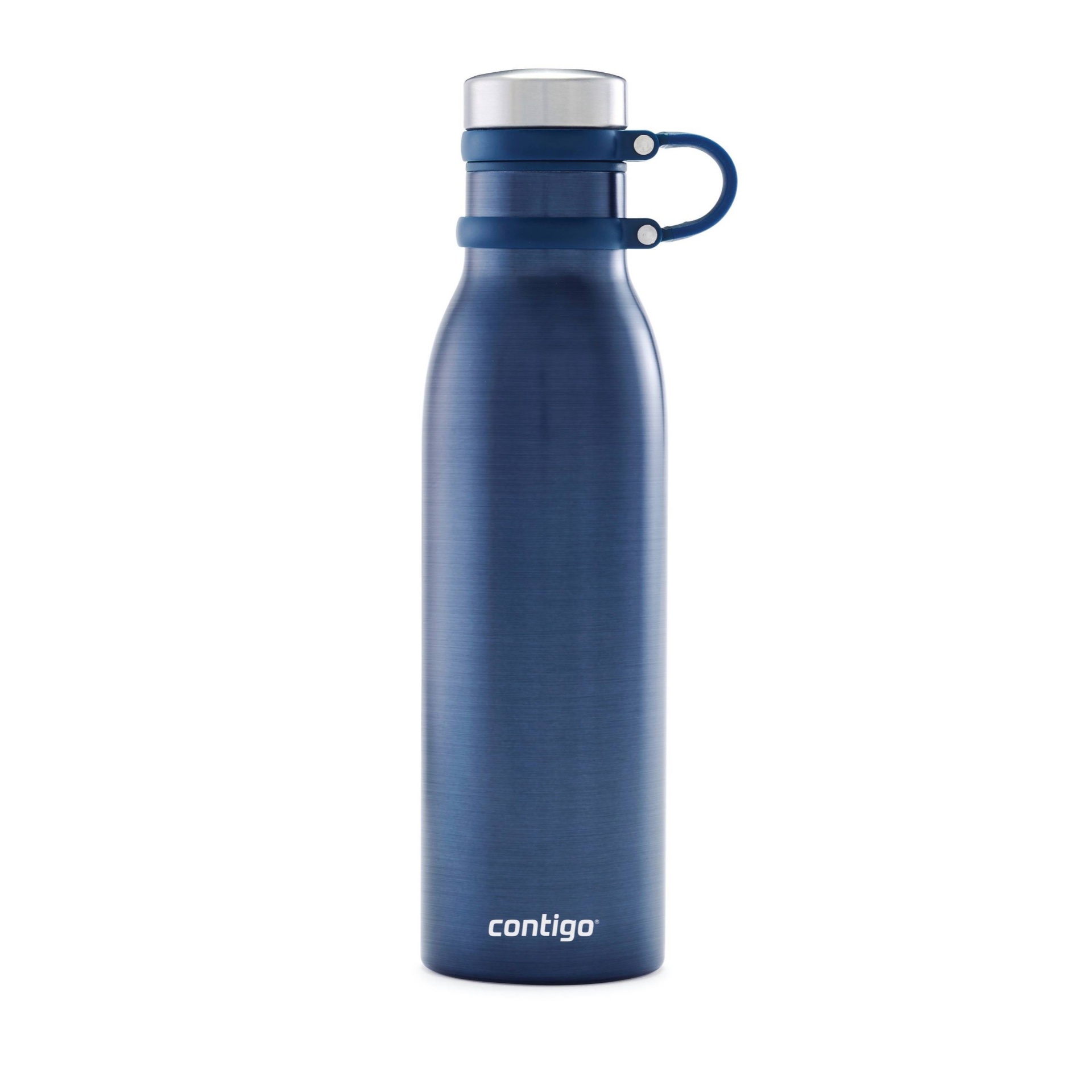 slide 1 of 3, Contigo Couture Vacuum-Insulated Stainless Steel Thermalock Water Bottle Blueberry Transparent, 20 oz