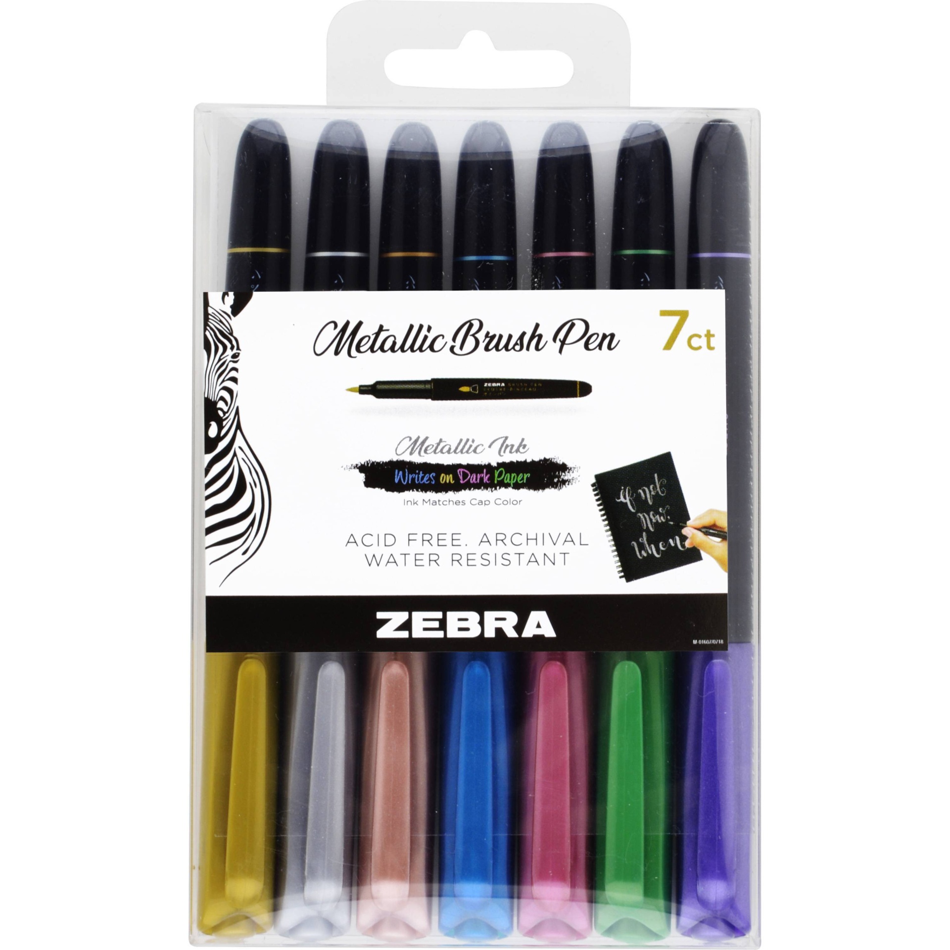 Brush Pens - Zebra 7 ct