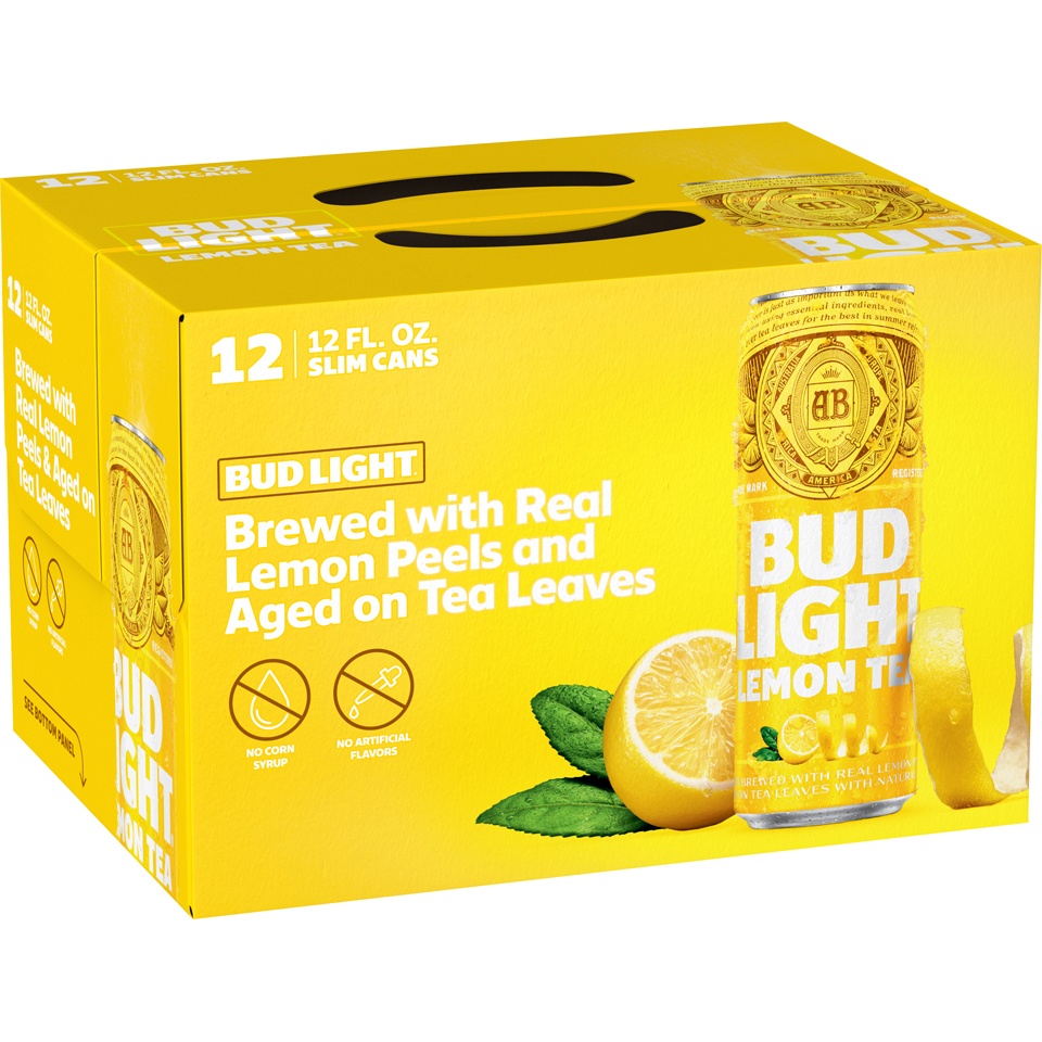 slide 2 of 6, Budweiser Bud Light Lemon Tea Pack Can, 12 ct; 12 fl oz