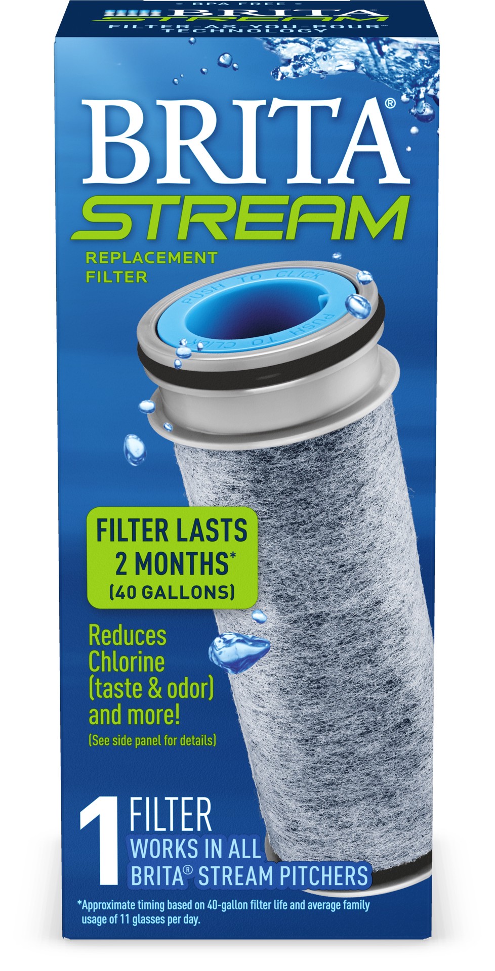 slide 1 of 5, Brita Replacement Filter, 1 ct