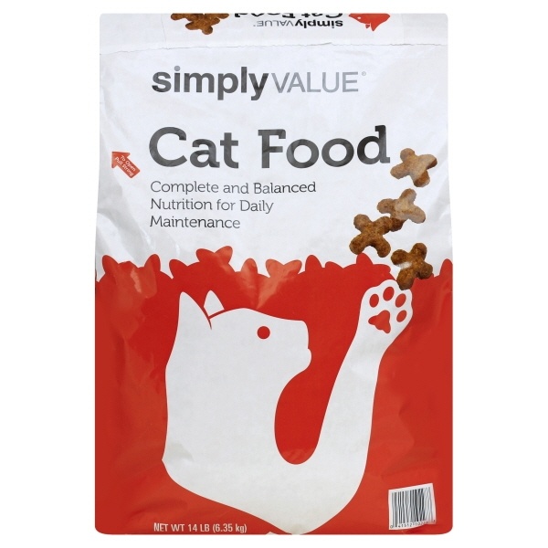 slide 1 of 1, Simply Value Dry Cat Food, 14 lb