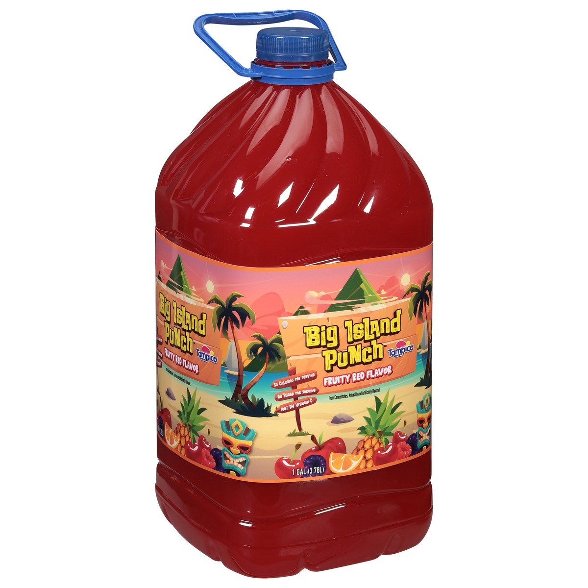 slide 5 of 11, Tampico Big Island Punch, Fruity Red Flavor, 1 gal