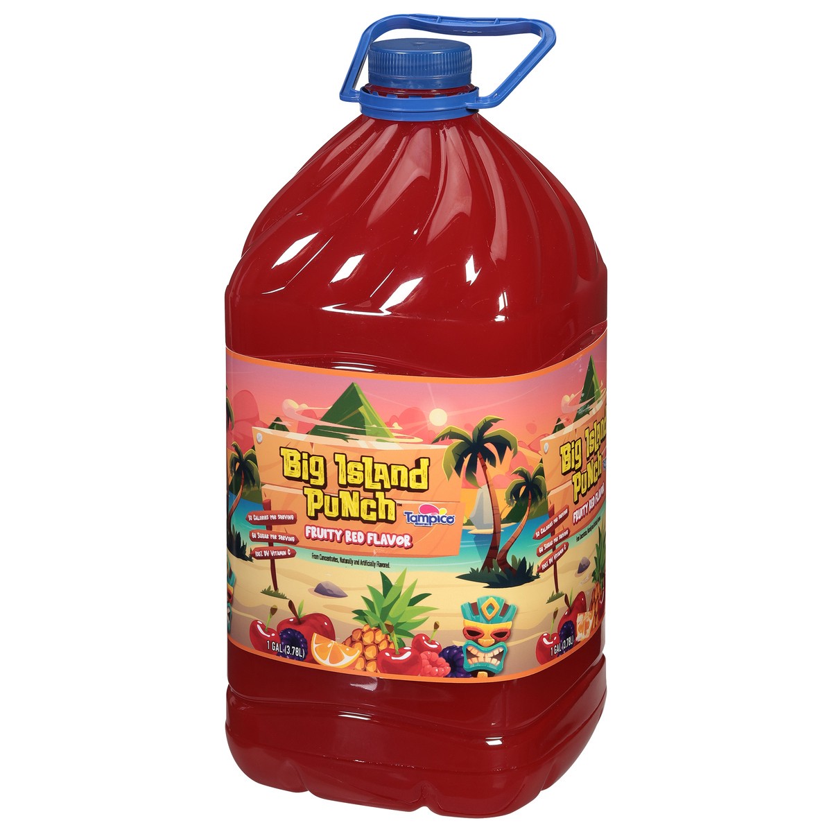 slide 4 of 11, Tampico Big Island Punch, Fruity Red Flavor, 1 gal
