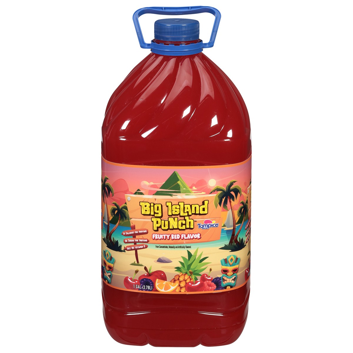slide 1 of 11, Tampico Big Island Punch, Fruity Red Flavor, 1 gal