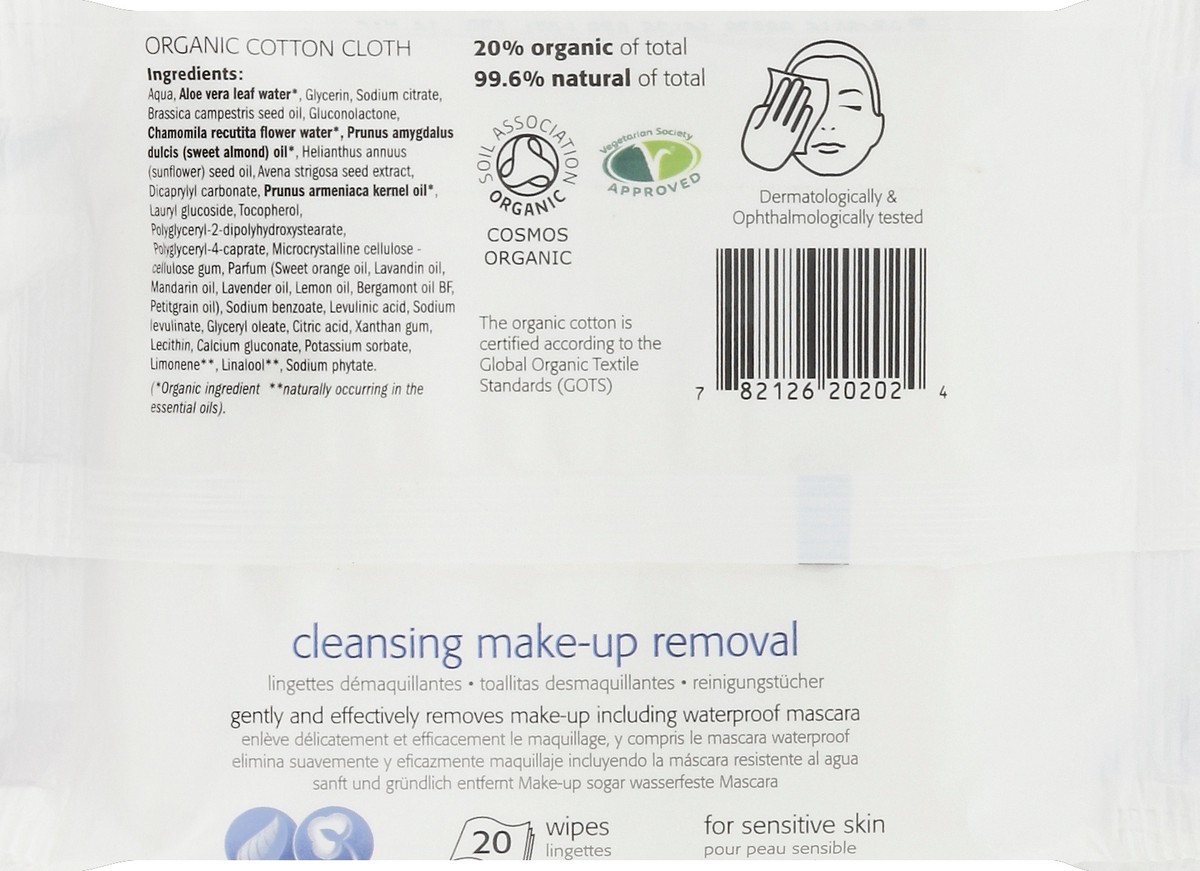 slide 2 of 5, Natracare Make-Up Removal 20 ea, 20 ct