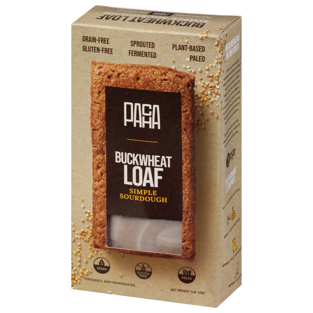 slide 13 of 14, Pacha Soap Co. Buckwheat Loaf Sourdough 28 oz, 28 oz