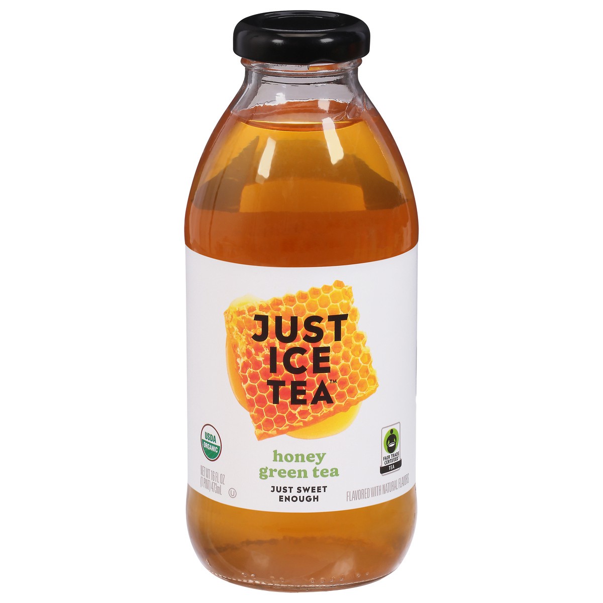 slide 1 of 9, Just Ice Tea Green Honey Green Tea - 16 fl oz, 16 fl oz