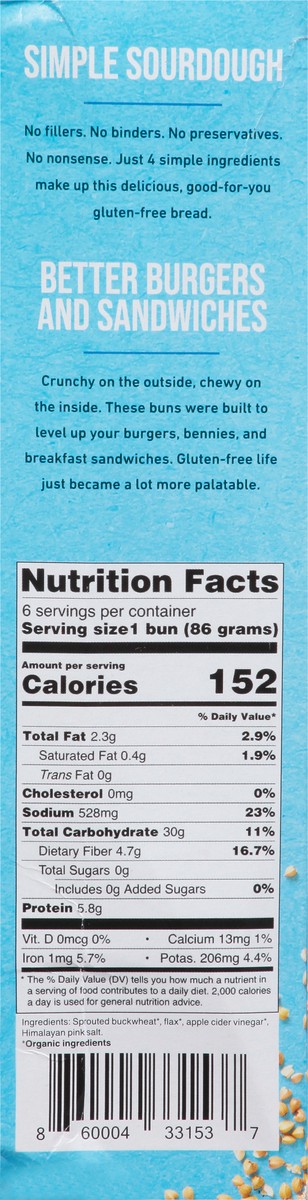 slide 14 of 14, Pacha Soap Co. Buckwheat Buns Sourdough 18.2 oz, 18.2 oz