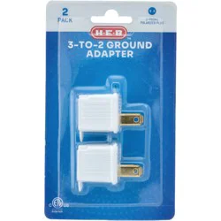 H-E-B 3 to 2 Grounded Adapters