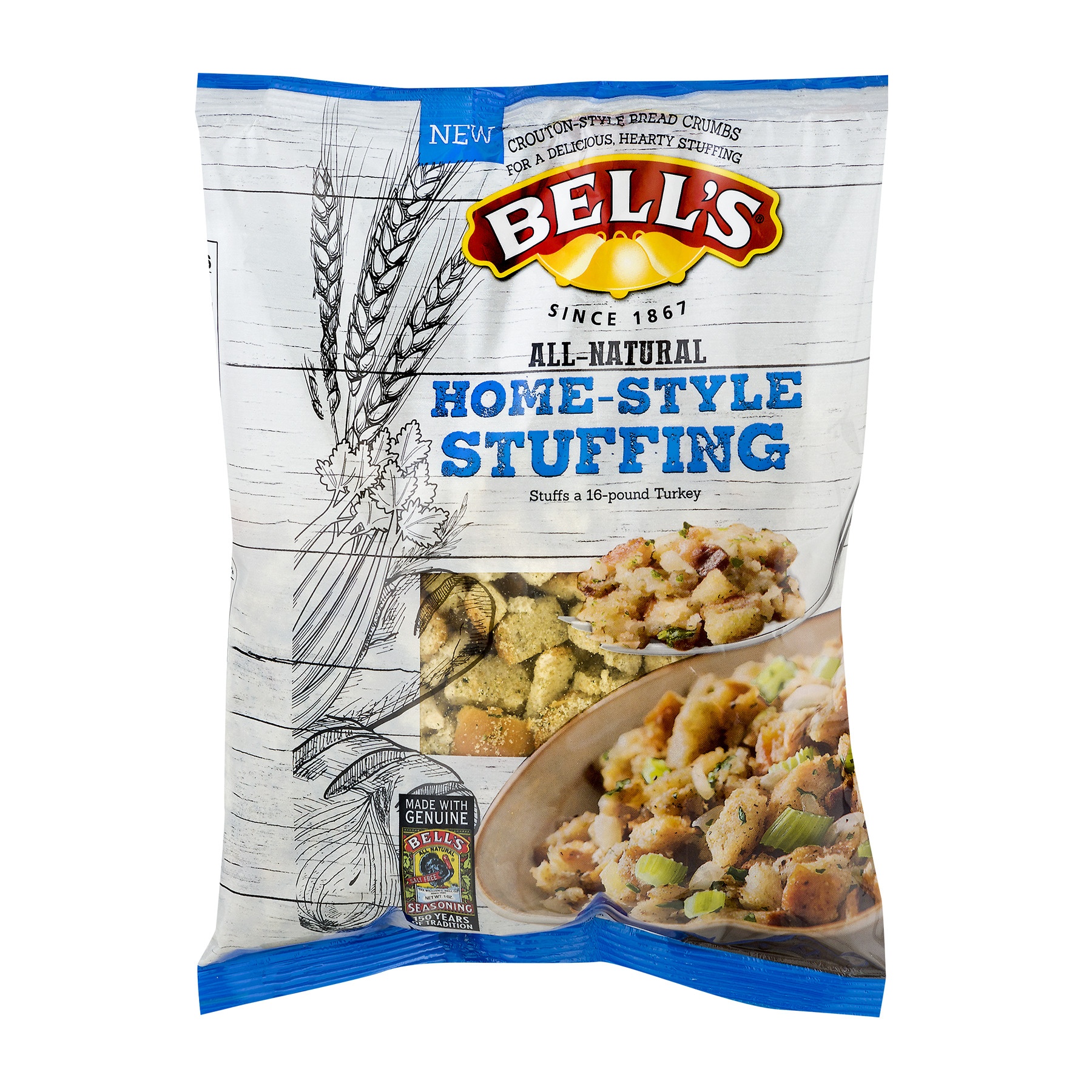 slide 1 of 1, Bell's Homestyle Stuffing, 14 oz