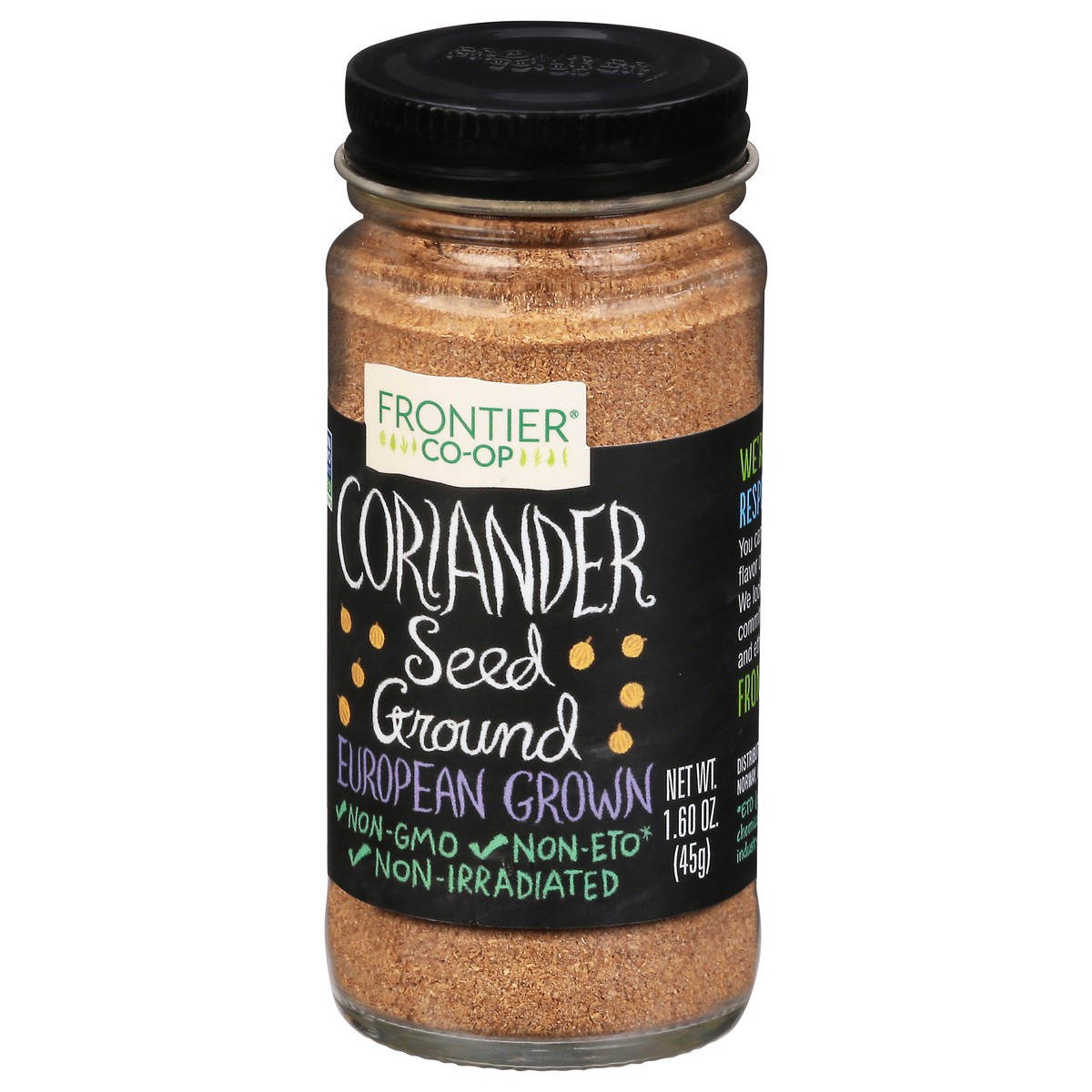 slide 3 of 9, Frontier Co-Op Frontier Ground Coriander Seed, 1.6 oz