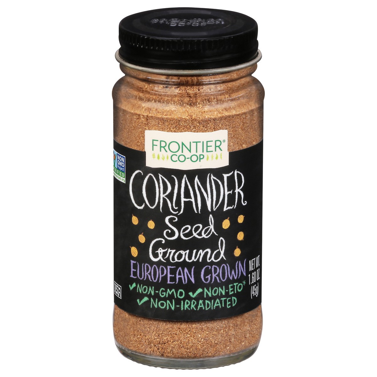 slide 1 of 9, Frontier Co-Op Frontier Ground Coriander Seed, 1.6 oz