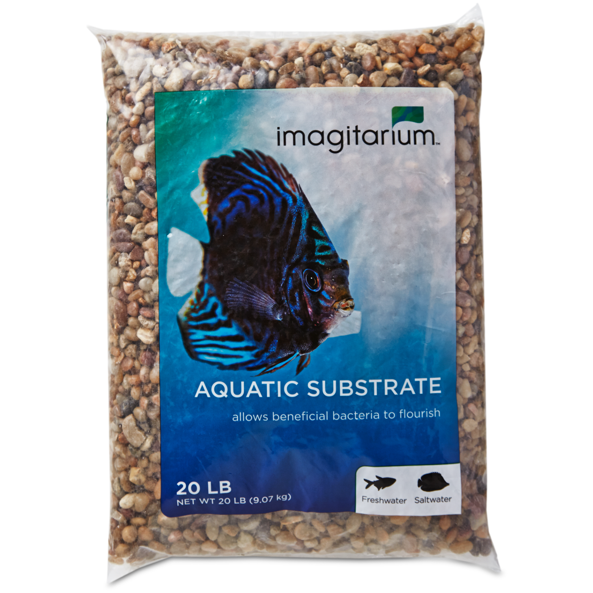 slide 1 of 1, Imagitarium River Rock Shallow Creek Aquarium Gravel, 20 lb